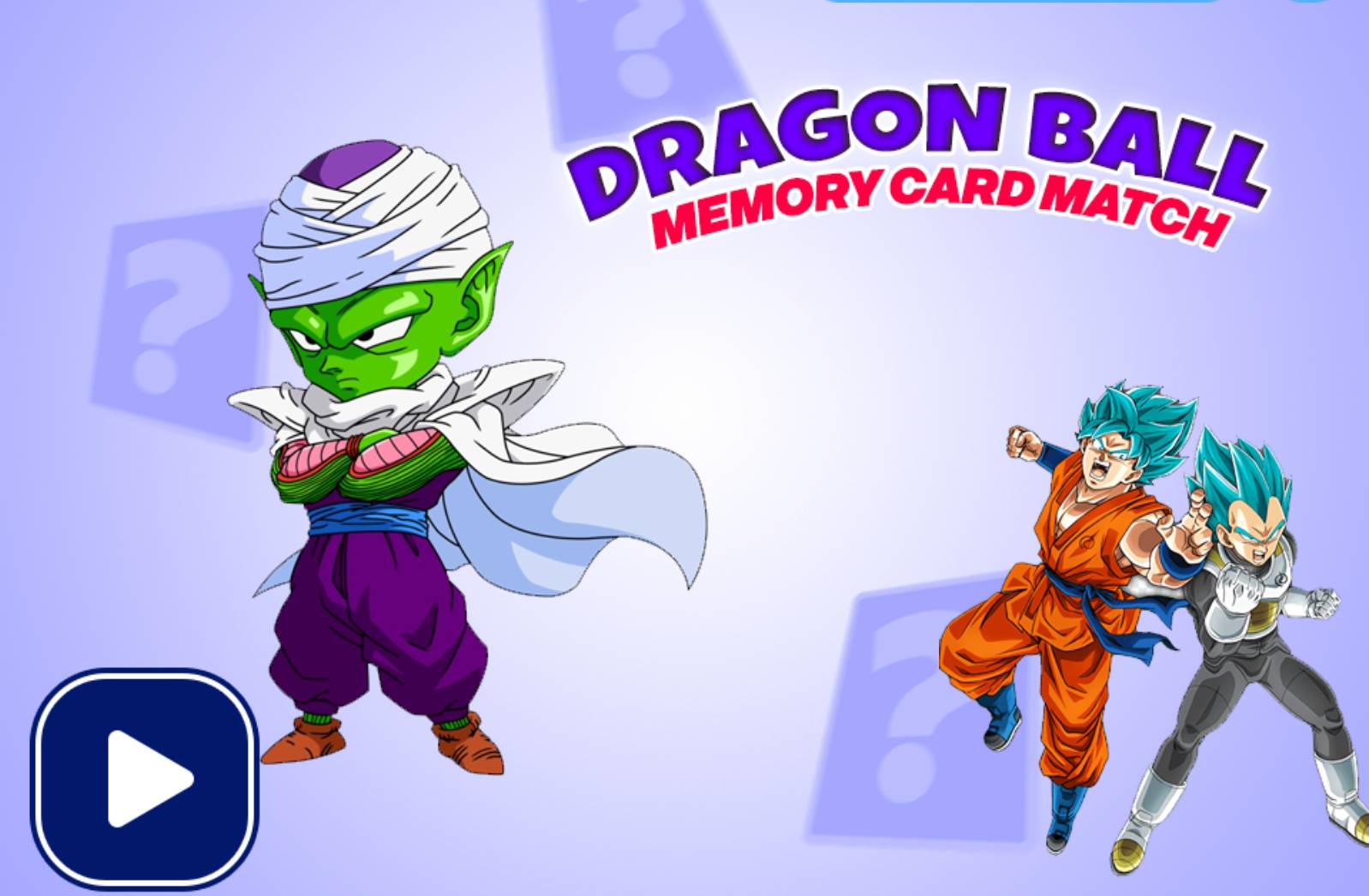 Dragon Ball Memory Card Match